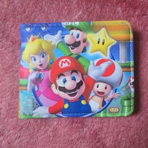 New super mario anime manga leather wallet